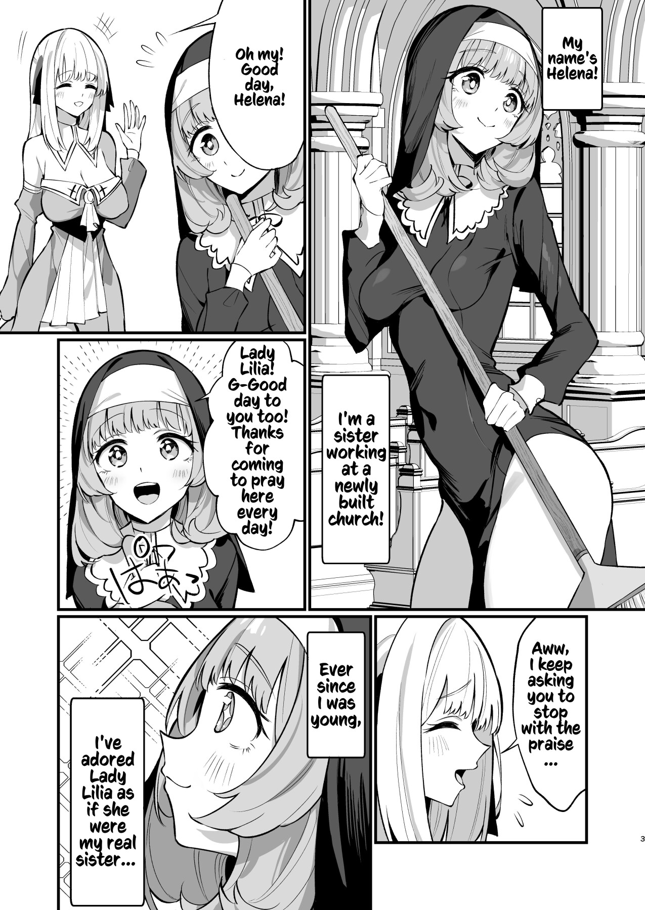 Hentai Manga Comic-A Sister's Absolute Defeat: Until an Innocent Nun Enters Heat and Indulges in Passionate Mating Sex-Read-2